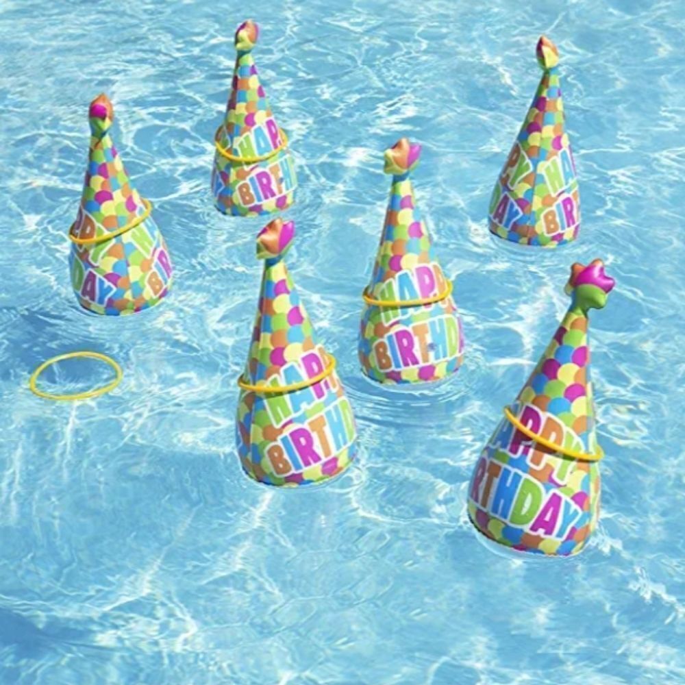 Pool party hat ring toss game - Picture 3 of 5